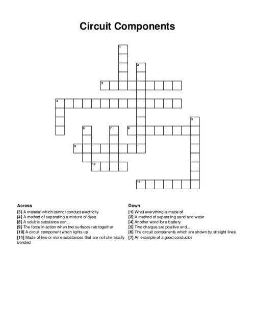 Circuit Component Crossword Clue