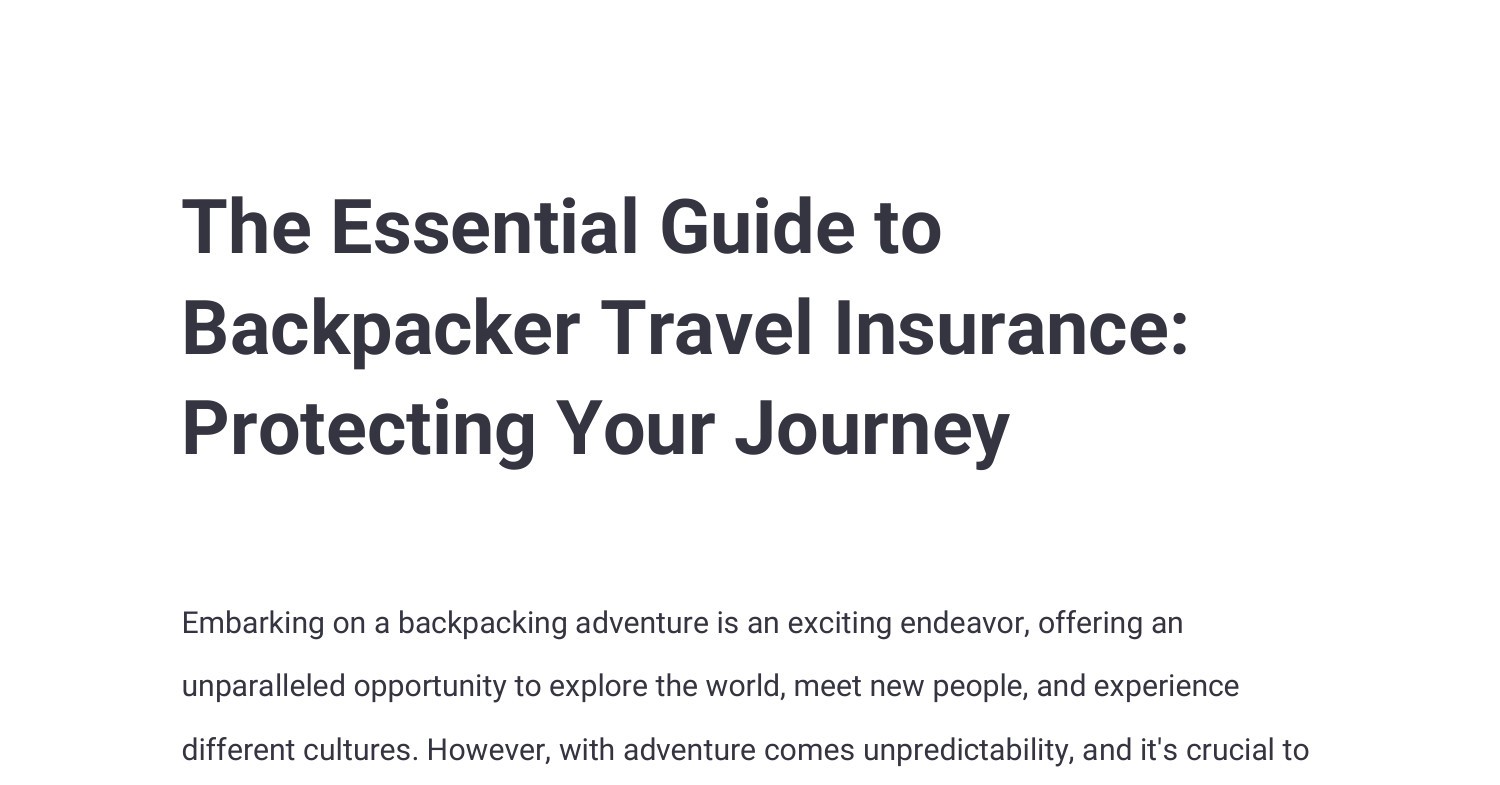 Is Travel Insurance Compulsory? Your Essential Guide